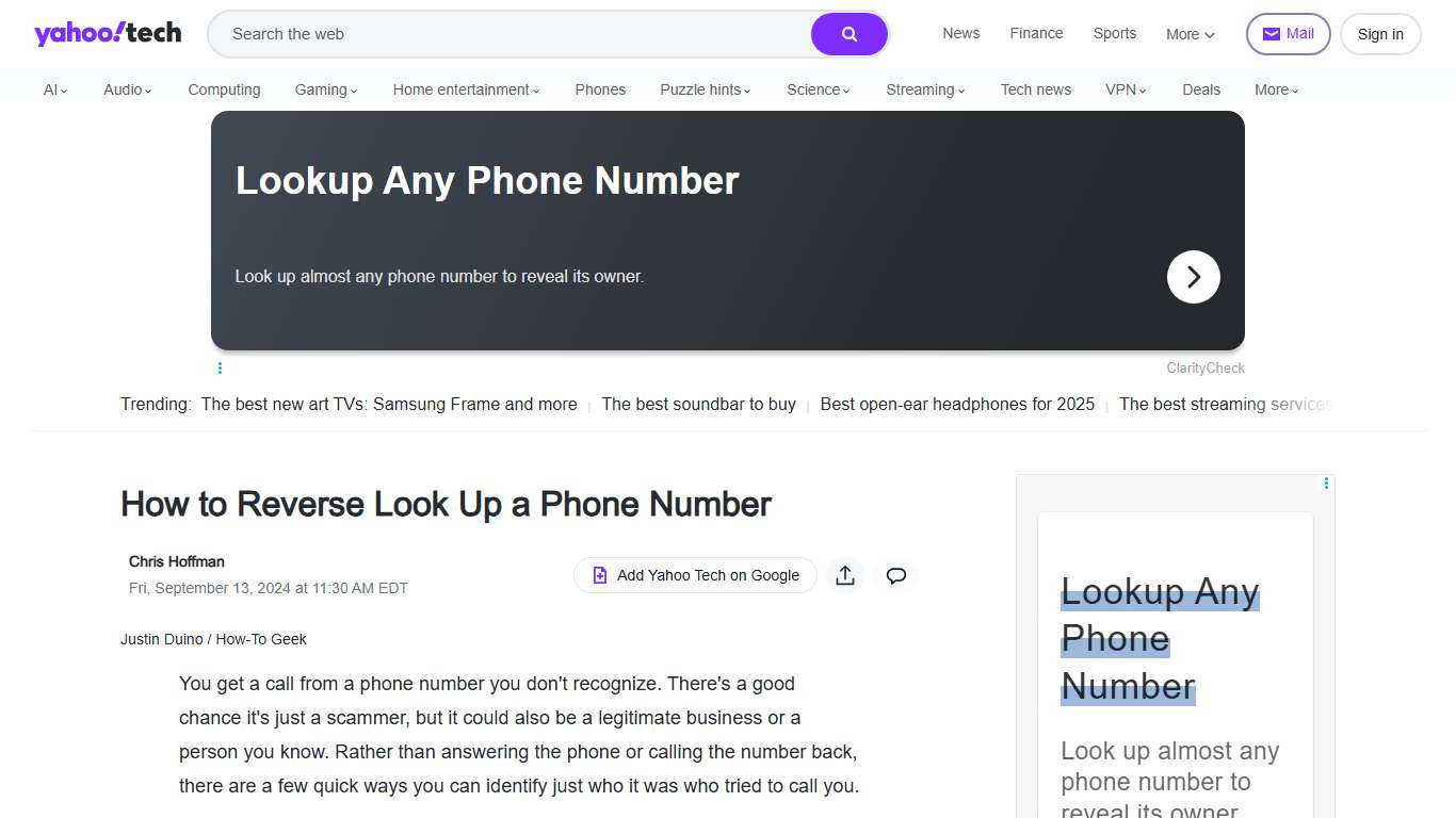 How to Reverse Look Up a Phone Number